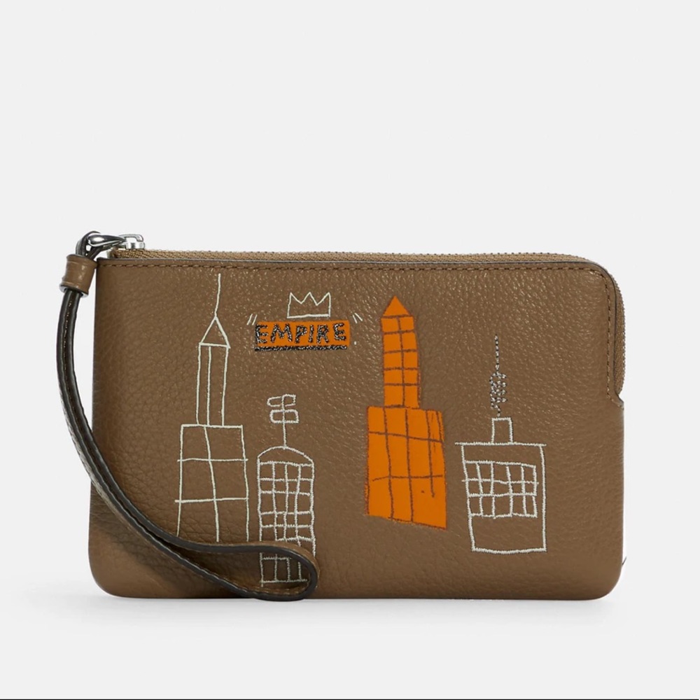 Coach X Jean Michel Basquiat Set - Mecca Hexagonal Xbody Bag & Matching Wristlet - Picture 11 of 16